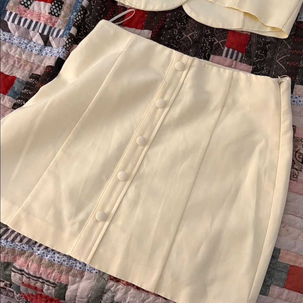 Zara yellow  Linen Co ord - Picture 6 of 7